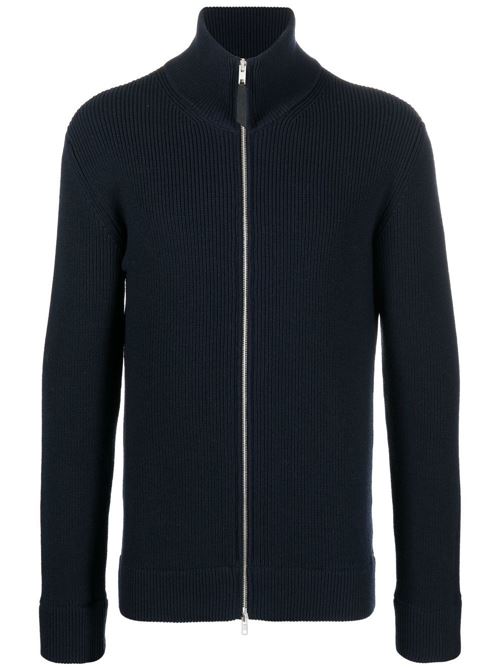 Cardigan con zip in maglia a coste Maison Margiela | SI1HA0013S17781511F